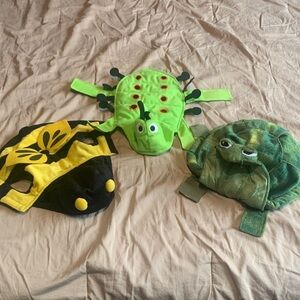 XS Dog Costume Set - Turtle, caterpillar, and bumblebee